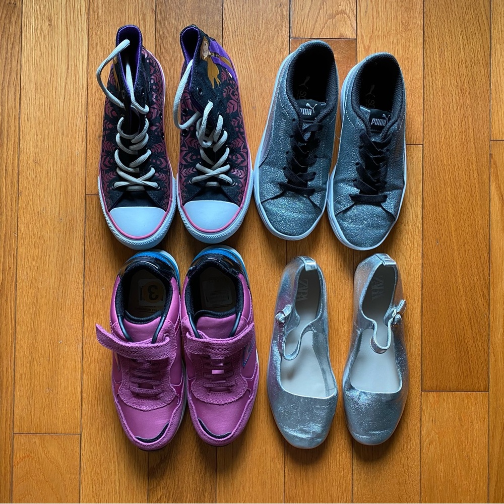 Bundle of shoes Puma Converse Zara Geox bundle of shoes